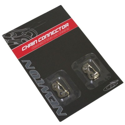 CONNECTEUR DE CHAINE VELO 7/8V. NEWTON COMPATIBLE SHIMANO/SRAM (ATTACHE RAPIDE) (BLISTER DE 2 PIECES)