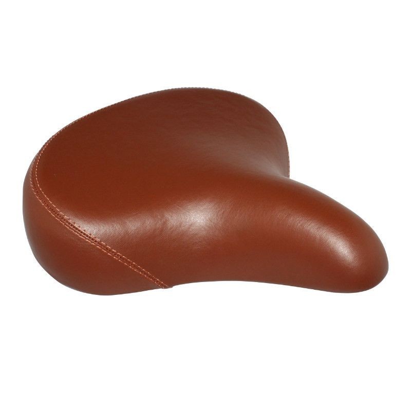 SELLE NEWTON CITY CLASSIC UNISEX RELAXED MARRON VINTAGE AVEC RESSORTS ARGENT 268x258mm RAIL ACIER
