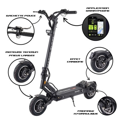 TROTTINETTE ELECTRIQUE TEVERUN BLADE MINI ULTRA 60V 27A