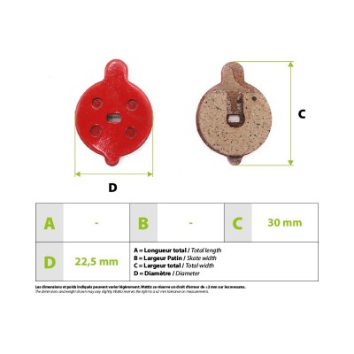 PLAQUETTES DE FREINS XIAOMI MI4 NIU KQI2 KQI3