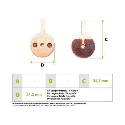 PLAQUETTE DE FREINS SPEEDWAY ET DUALTRON METAL FRITTÉ HAUTE PERFORMANC