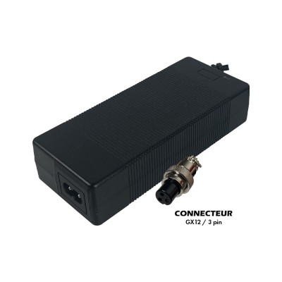 CHARGEUR 36V-42V / 2A (GX12-3P)
